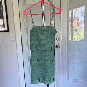 Sun Filled Fun Smocked Ruffle Dress - Sage VICI DOLLS - SMALL